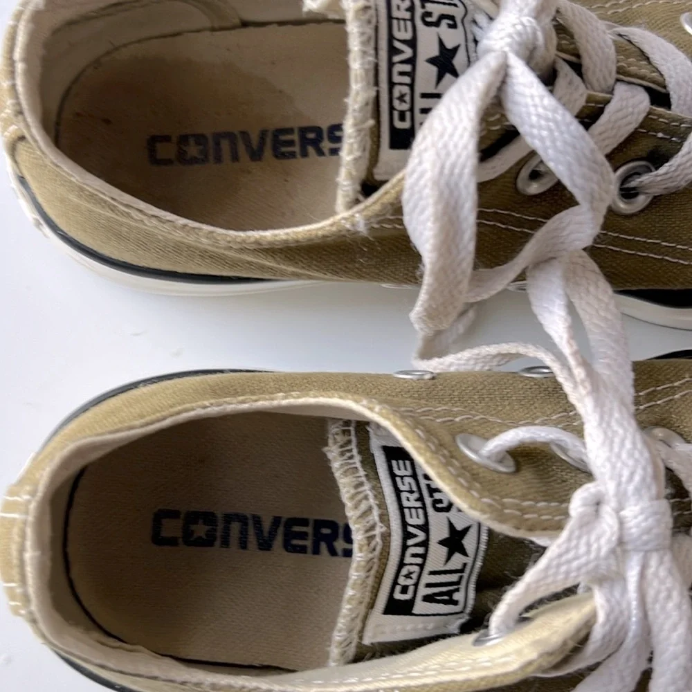 Converse All Star Canvas low top Sneakers Unisex Olive Khaki Dill Green,M3/W5